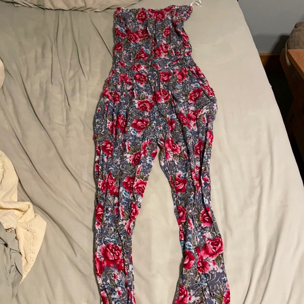 Fun strapless romper